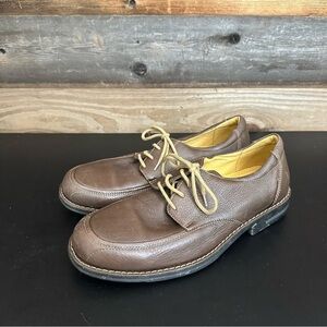 Sandro Moscoloni Vineyard Brown Leather Dress Shoes Mens Lace Up Oxfords 10D